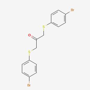 1,3-Bis[(4-bromophenyl)sulfanyl]propan-2-one