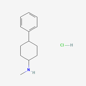 molecular formula C13H20ClN B2796539 N-methyl-4-phenylcyclohexan-1-amine hydrochloride CAS No. 1181458-08-1