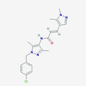 N-[1-(4-chlorobenzyl)-3,5-dimethyl-1H-pyrazol-4-yl]-3-(1,5-dimethyl-1H-pyrazol-4-yl)acrylamide