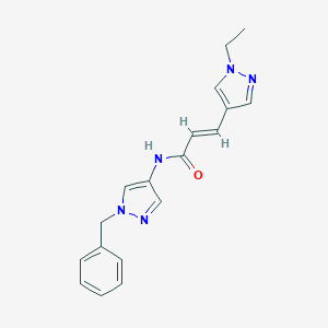N-(1-benzyl-1H-pyrazol-4-yl)-3-(1-ethyl-1H-pyrazol-4-yl)acrylamide