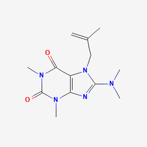 8-(Dimethylamino)-1,3-dimethyl-7-(2-methylprop-2-enyl)purine-2,6-dione