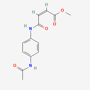 molecular formula C13H14N2O4 B2796589 (Z)-methyl 4-((4-acetamidophenyl)amino)-4-oxobut-2-enoate CAS No. 402945-17-9