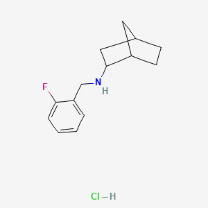 N-[(2-fluorophenyl)methyl]bicyclo[2.2.1]heptan-2-amine hydrochloride