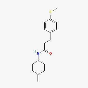 molecular formula C17H23NOS B2796621 N-(4-甲亚基环己基)-3-(4-(甲硫基)苯基)丙酰胺 CAS No. 2097893-23-5