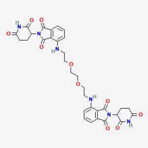 molecular formula C32H32N6O10 B2796627 Homo-PROTAC cereblon degrader 1 CAS No. 2244520-98-5