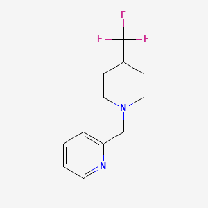 molecular formula C12H15F3N2 B2796629 2-((4-(Trifluoromethyl)piperidin-1-yl)methyl)pyridine CAS No. 2097923-23-2
