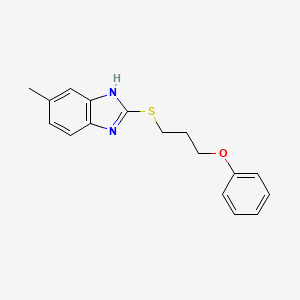 6-methyl-2-(3-phenoxypropylsulfanyl)-1H-benzimidazole