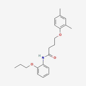 molecular formula C21H27NO3 B2796644 4-(2,4-dimethylphenoxy)-N-(2-propoxyphenyl)butanamide CAS No. 496036-84-1