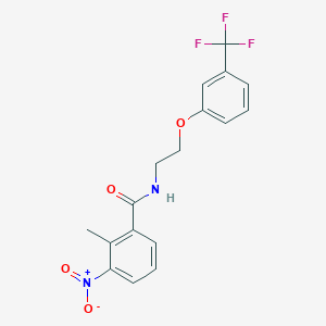 2-methyl-3-nitro-N-(2-(3-(trifluoromethyl)phenoxy)ethyl)benzamide