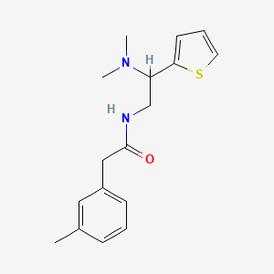 N-(2-(dimethylamino)-2-(thiophen-2-yl)ethyl)-2-(m-tolyl)acetamide