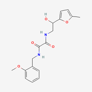 molecular formula C17H20N2O5 B2796668 N1-(2-hydroxy-2-(5-methylfuran-2-yl)ethyl)-N2-(2-methoxybenzyl)oxalamide CAS No. 1226440-64-7