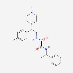 N1-(2-(4-methylpiperazin-1-yl)-2-(p-tolyl)ethyl)-N2-(1-phenylethyl)oxalamide