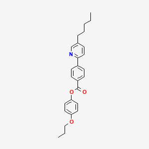molecular formula C26H29NO3 B2796699 4-Propoxyphenyl 4-(5-pentylpyridin-2-yl)benzoate CAS No. 313372-01-9