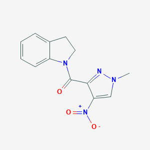 1-({4-nitro-1-methyl-1H-pyrazol-3-yl}carbonyl)indoline