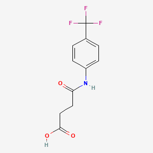 molecular formula C11H10F3NO3 B2796702 4-Oxo-4-{[4-(trifluoromethyl)phenyl]amino}butanoic acid CAS No. 881987-44-6