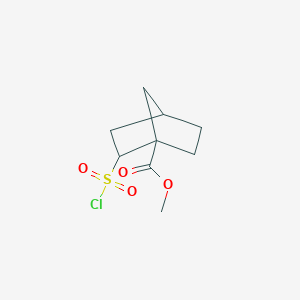 molecular formula C9H13ClO4S B2796703 Methyl 2-chlorosulfonylbicyclo[2.2.1]heptane-1-carboxylate CAS No. 2090038-37-0
