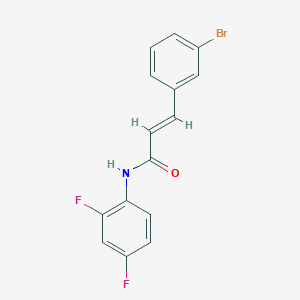molecular formula C15H10BrF2NO B2796711 3-(3-溴苯基)-N-(2,4-二氟苯基)丙烯酰胺 CAS No. 647031-67-2
