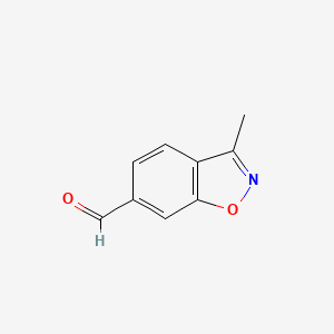 molecular formula C9H7NO2 B2796716 3-Methylbenzo[d]isoxazole-6-carbaldehyde CAS No. 1508191-80-7
