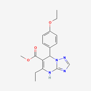 Methyl 7-(4-ethoxyphenyl)-5-ethyl-4,7-dihydro-[1,2,4]triazolo[1,5-a]pyrimidine-6-carboxylate
