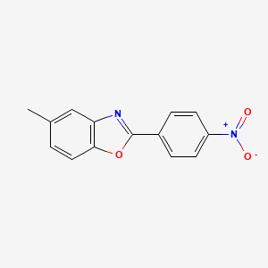 molecular formula C14H10N2O3 B2796724 5-甲基-2-(4-硝基苯基)-1,3-苯并噁唑 CAS No. 893-17-4