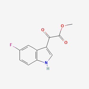 molecular formula C11H8FNO3 B2796730 甲基 2-(5-氟-1H-吲哚-3-基)-2-氧代乙酸酯 CAS No. 408356-39-8