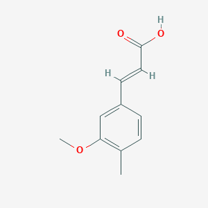 molecular formula C11H12O3 B2796733 3-(3-Methoxy-4-methylphenyl)acrylic acid CAS No. 132980-20-2; 209287-19-4