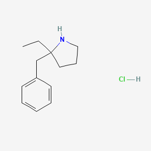2-Benzyl-2-ethylpyrrolidine hydrochloride