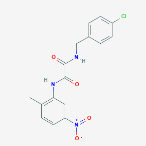 molecular formula C16H14ClN3O4 B2796742 N1-(4-氯苄基)-N2-(2-甲基-5-硝基苯基)草酰胺 CAS No. 899744-38-8