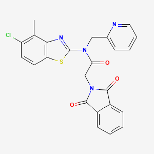 N-(5-chloro-4-methylbenzo[d]thiazol-2-yl)-2-(1,3-dioxoisoindolin-2-yl)-N-(pyridin-2-ylmethyl)acetamide