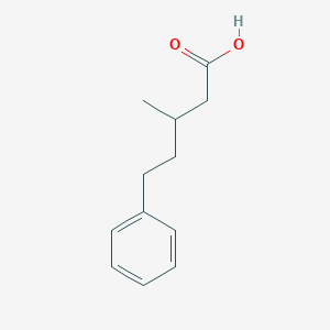 molecular formula C12H16O2 B2796759 3-Methyl-5-phenylpentanoic acid CAS No. 2939-13-1