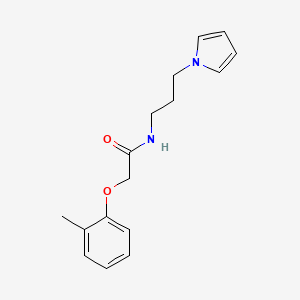 molecular formula C16H20N2O2 B2796761 N-(3-(1H-吡咯-1-基)丙基)-2-(邻甲苯氧基)乙酰胺 CAS No. 1226448-23-2