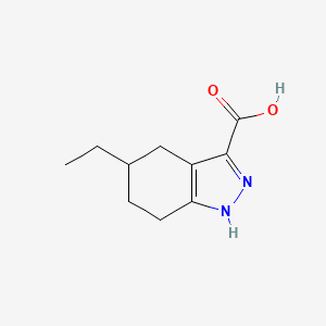 molecular formula C10H14N2O2 B2796764 5-乙基-4,5,6,7-四氢-2H-吲哚-3-羧酸 CAS No. 856437-81-5