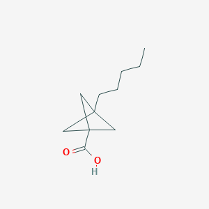molecular formula C11H18O2 B2796766 3-Pentylbicyclo[1.1.1]pentane-1-carboxylic acid CAS No. 138724-52-4