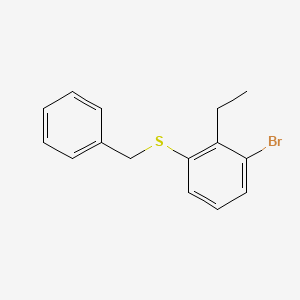 Benzyl(3-bromo-2-ethylphenyl)sulfane