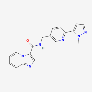 2-methyl-N-((6-(1-methyl-1H-pyrazol-5-yl)pyridin-3-yl)methyl)imidazo[1,2-a]pyridine-3-carboxamide