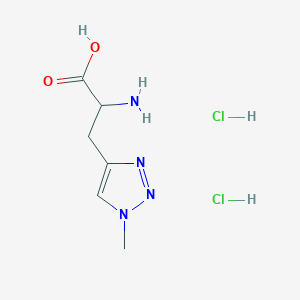 2-Amino-3-(1-methyltriazol-4-yl)propanoic acid;dihydrochloride
