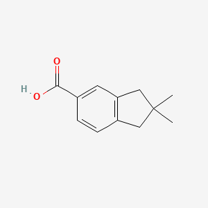 molecular formula C12H14O2 B2796777 1H-Indene-5-carboxylic acid, 2,3-dihydro-2,2-dimethyl- CAS No. 952511-65-8