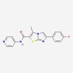 6-(4-fluorophenyl)-3-methyl-N-(pyridin-4-yl)imidazo[2,1-b]thiazole-2-carboxamide