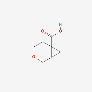 molecular formula C7H10O3 B2796825 3-Oxabicyclo[4.1.0]heptane-6-carboxylic acid CAS No. 2166997-97-1
