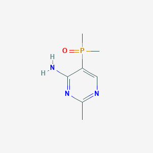 molecular formula C7H12N3OP B2796831 5-二甲基磷酰氧基-2-甲基嘧啶-4-胺 CAS No. 2418642-39-2