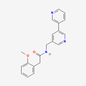 molecular formula C20H19N3O2 B2796832 N-([3,3'-bipyridin]-5-ylmethyl)-2-(2-methoxyphenyl)acetamide CAS No. 2210052-04-1