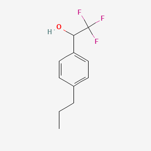 molecular formula C11H13F3O B2796839 2,2,2-Trifluoro-1-(4-propylphenyl)ethan-1-ol CAS No. 1248926-86-4