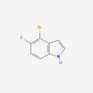 molecular formula C8H5BrFN B2796841 4-bromo-5-fluoro-1H-indole CAS No. 1227493-96-0