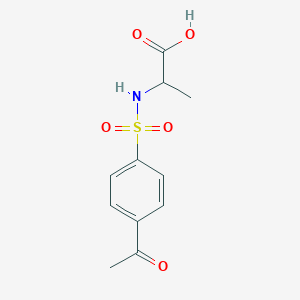 molecular formula C11H13NO5S B2796855 2-(4-乙酰苯磺胺基)丙酸 CAS No. 1008958-60-8