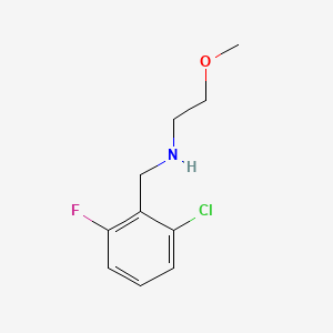 molecular formula C10H13ClFNO B2796861 N-(2-chloro-6-fluorobenzyl)-2-methoxyethanamine CAS No. 827328-46-1