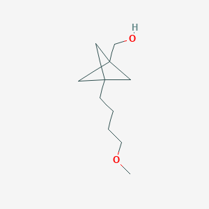 molecular formula C11H20O2 B2796862 [3-(4-Methoxybutyl)-1-bicyclo[1.1.1]pentanyl]methanol CAS No. 2287267-48-3