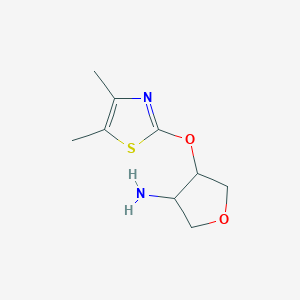 4-[(4,5-Dimethyl-1,3-thiazol-2-yl)oxy]oxolan-3-amine