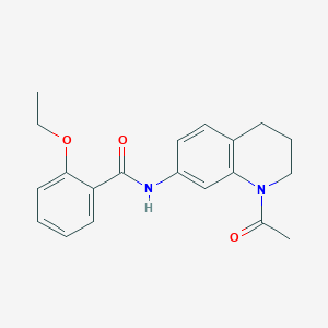 molecular formula C20H22N2O3 B2796877 N-(1-乙酰-3,4-二氢-2H-喹啉-7-基)-2-乙氧基苯甲酰胺 CAS No. 898464-92-1