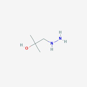 molecular formula C4H12N2O B2796885 1-Hydrazinyl-2-methylpropan-2-ol CAS No. 42287-37-6