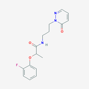 2-(2-fluorophenoxy)-N-(3-(6-oxopyridazin-1(6H)-yl)propyl)propanamide